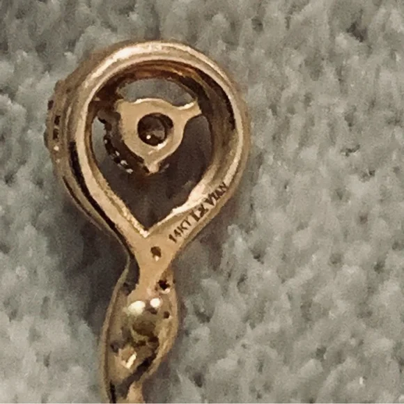 LeVian Diamond Earrings - PreOwned Seldom Worn - Picture 3 of 4